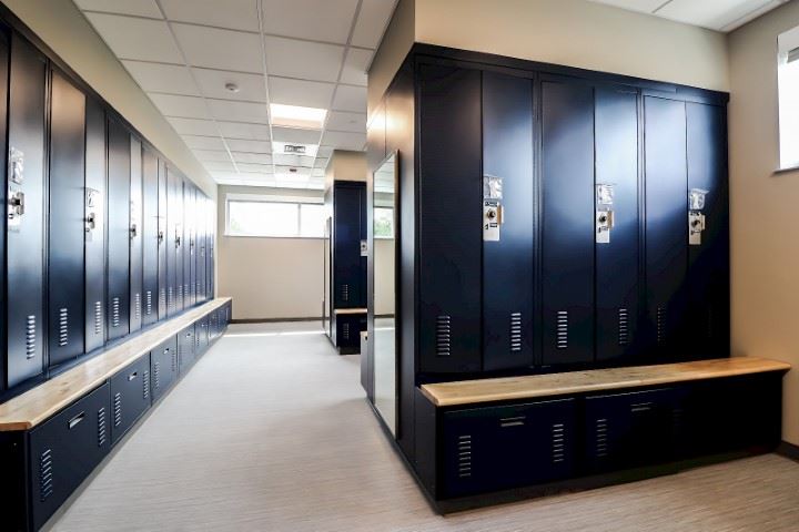 Designed Mens Locker Room