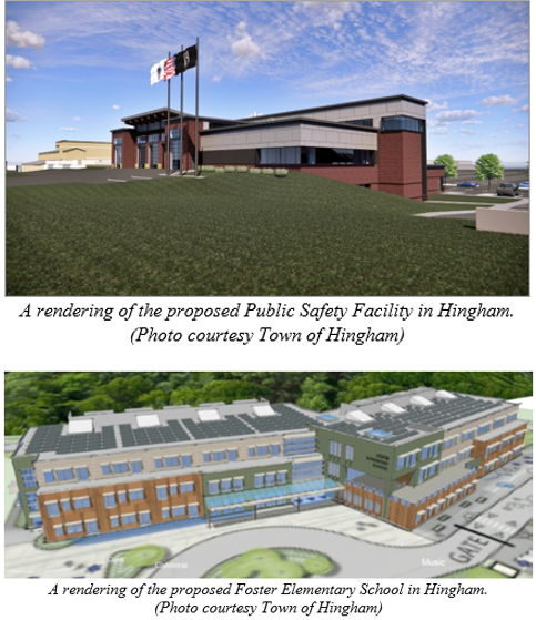 Renderings of Proposed Public Safety Facility and Proposed Foster Elementary School