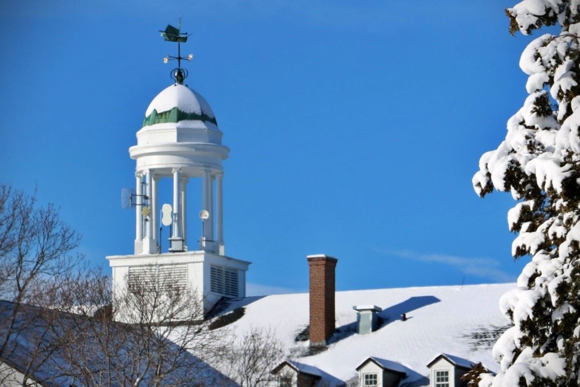 Town Hall Rooftop in Snow