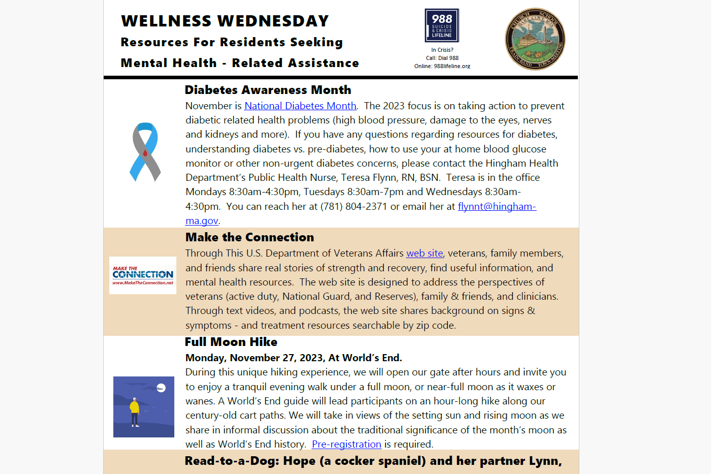 Wellness Wednesday November 2023