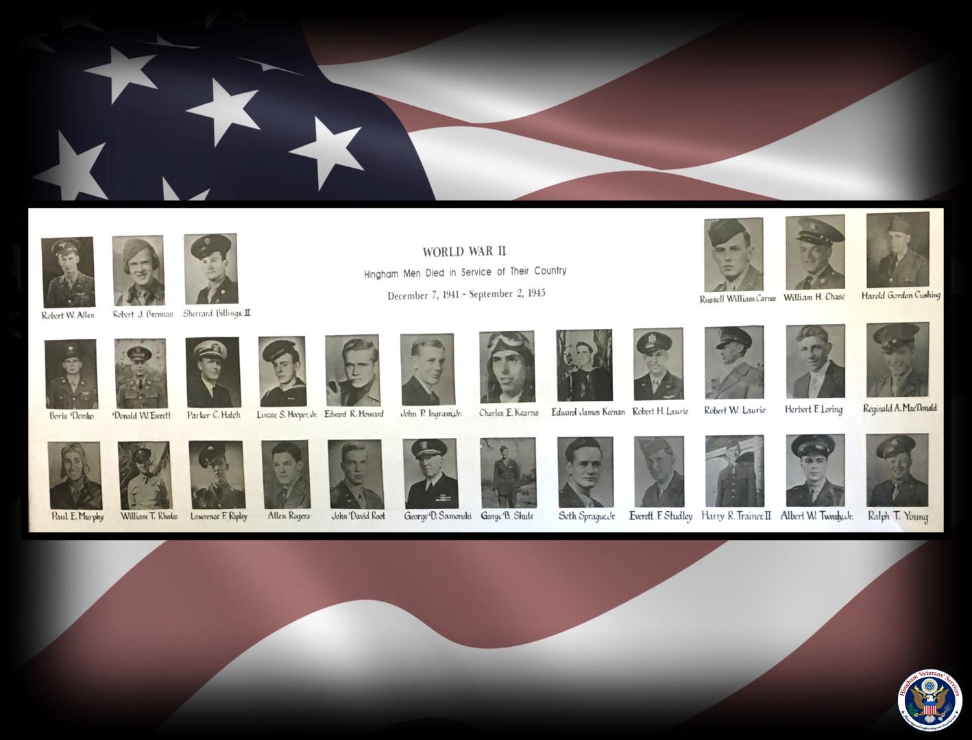 World War II Killed in Action Composite of Photos