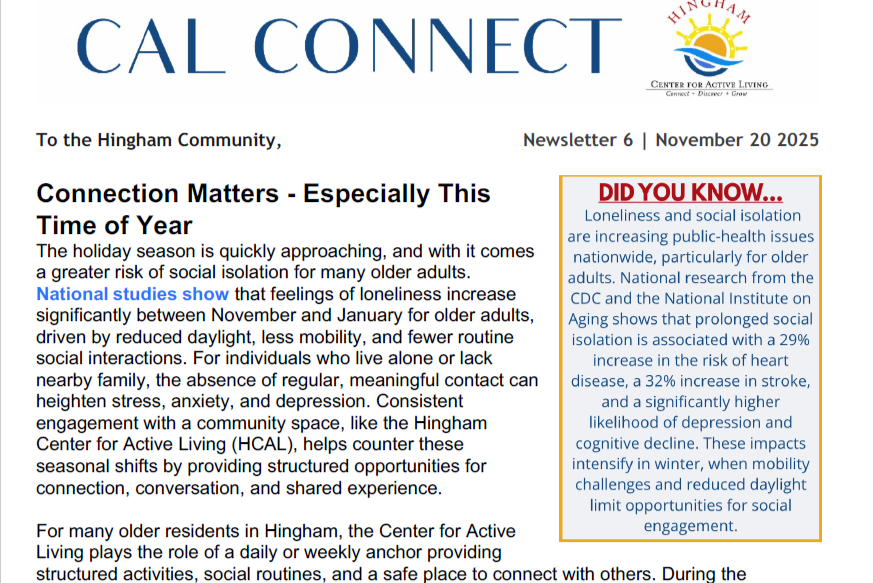 HCAL Building Project Newsletter Thumbnail