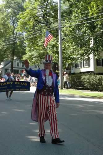 Uncle Sam in the Hingham July 4th Parade