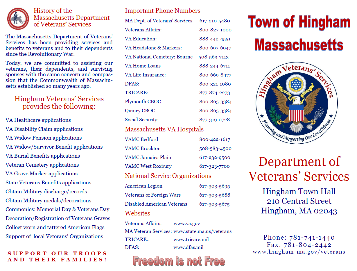 Hingham Veterans Services Page 1