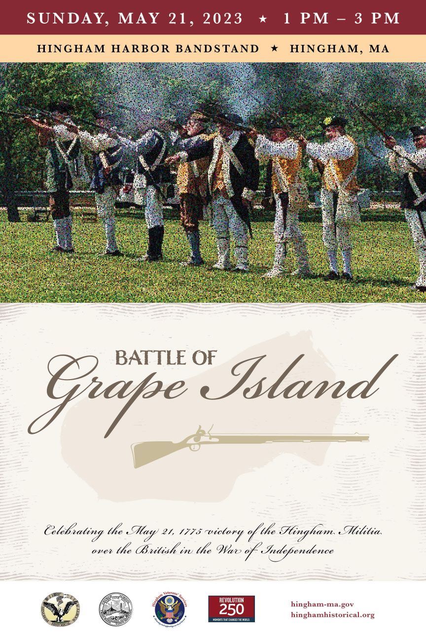 Invitation for Battle of Grape Island showing militia
