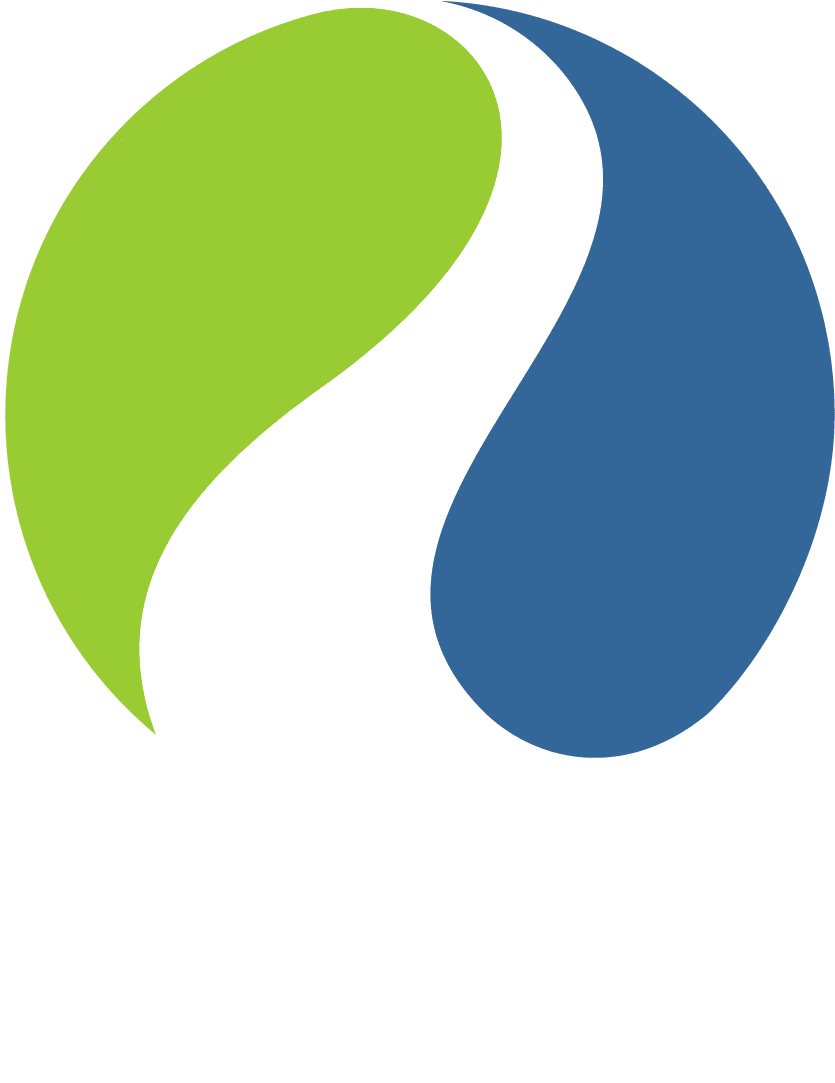 Weir River Water System Logo White Text Stacked